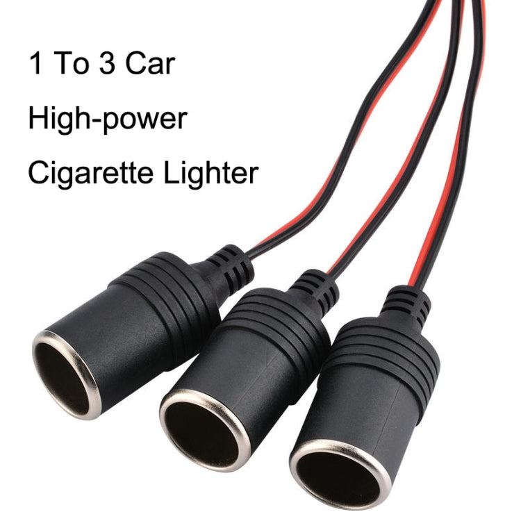 1 To 3 Car High-power Cigarette Lighter, 3 Holes Cigarette Lighter