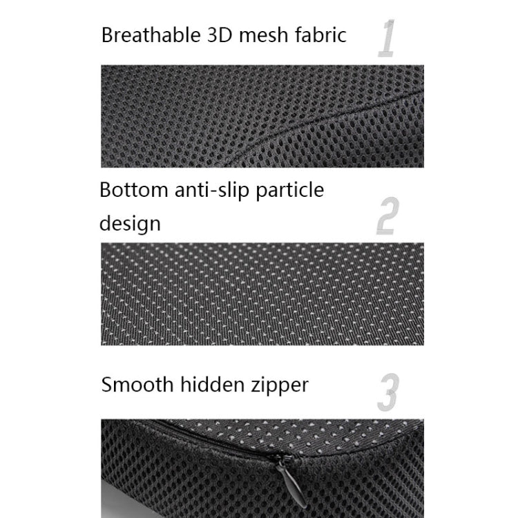 Ergonomic U-Shaped Memory Foam Car Seat Cushion with 3D Breathable Cover