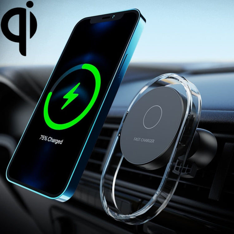 MagSafe 15W Magnetic Car Wireless Charger with Adjustable Phone Holder