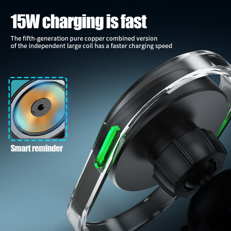 MagSafe 15W Magnetic Car Wireless Charger with Adjustable Phone Holder