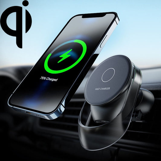 15W MagSafe Magnetic Car Wireless Charger with Dynamic Lighting