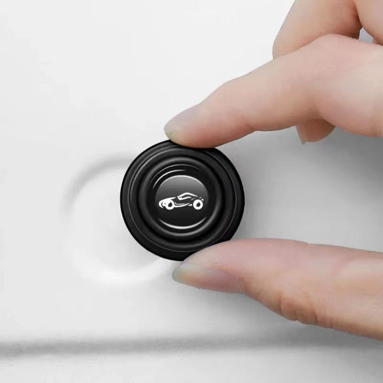 Car Door Anti-Collision Shock Pad, Color: Black Unmarked, Black Unmarked, Black With Sports Car Logo, Luminous Unmarked, Luminous With Sports Car Logo