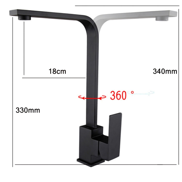 Kitchen 304 Stainless Steel Rotatable Hot And Cold Water Faucet