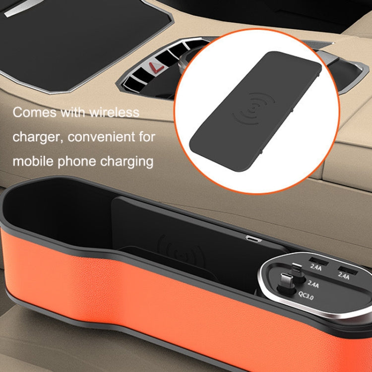 Versatile Car Seat Storage Organiser with Wireless Charging Feature