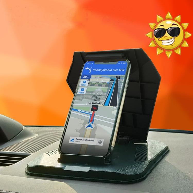 Car Sunshade Tablet and Phone Holder with Anti-Glare Design for Foldable Devices