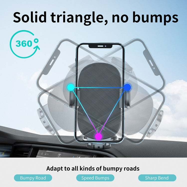 Versatile Rotary Car Phone Mount with Adhesive Grip