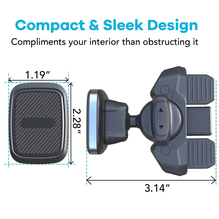 Magnetic Car CD Slot Mount with 360° Adjustable Angle