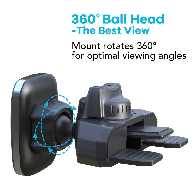 Magnetic Car CD Slot Mount with 360° Adjustable Angle