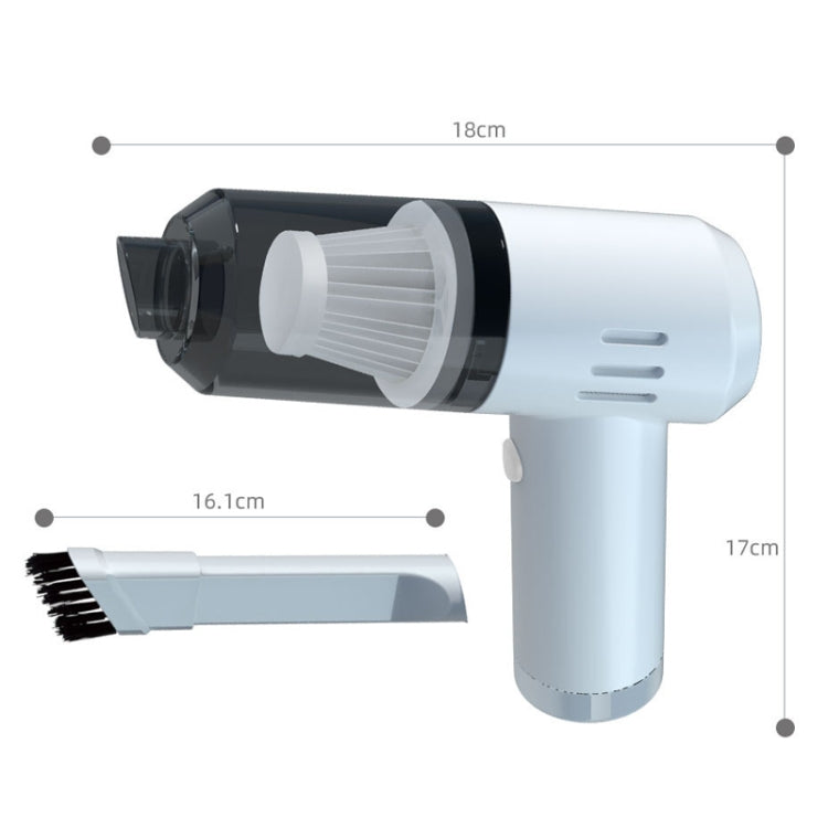 S680 Mini Small Car Household Mite Removal Vacuum Cleaner, 120W White, 120W Black