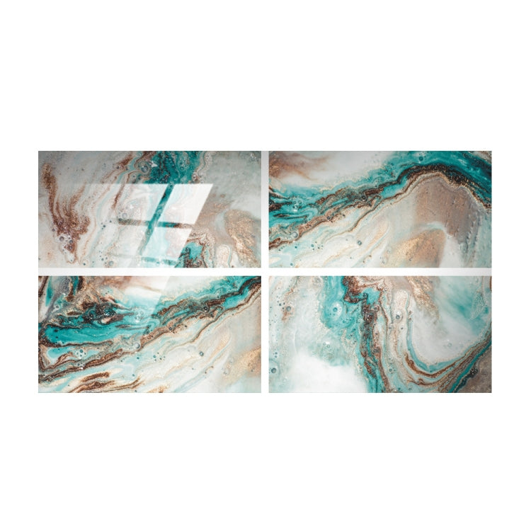 4 PCS  Crystal Film Wall Tile Sticker Imitation Marble Pattern Wall Sticker