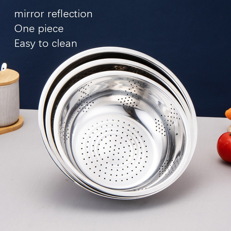 3 PCS / Set SiGang Stainless Steel Rice Washing and Vegetable Draining Basin