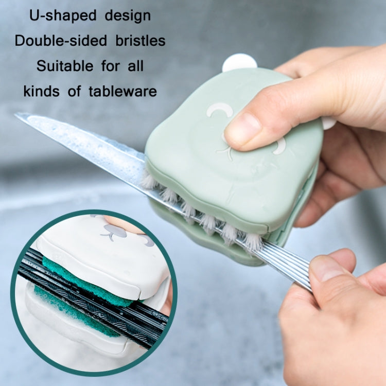 U-shaped Knife Chopsticks Double-sided Cleaning Brush