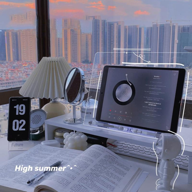 Acrylic Reading Rack Tablet Stand Desk Stand,Style: