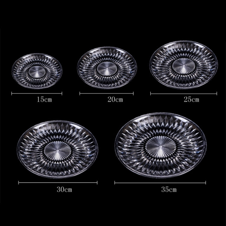 Acrylic Round Transparent Fruit Dish, Diameter: