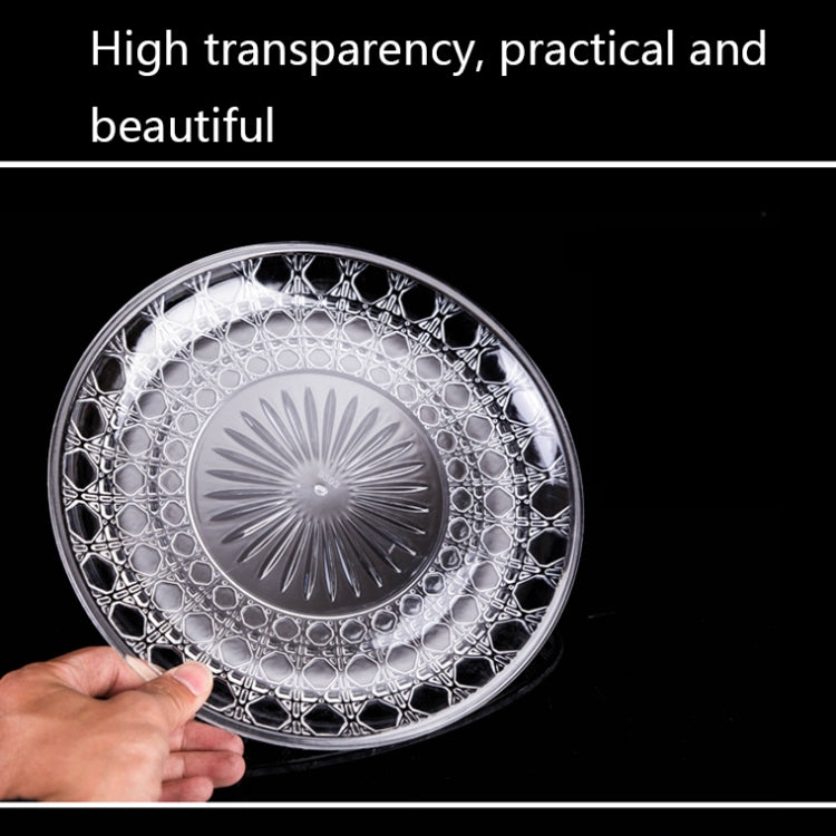 Acrylic Round Transparent Fruit Dish, Diameter: