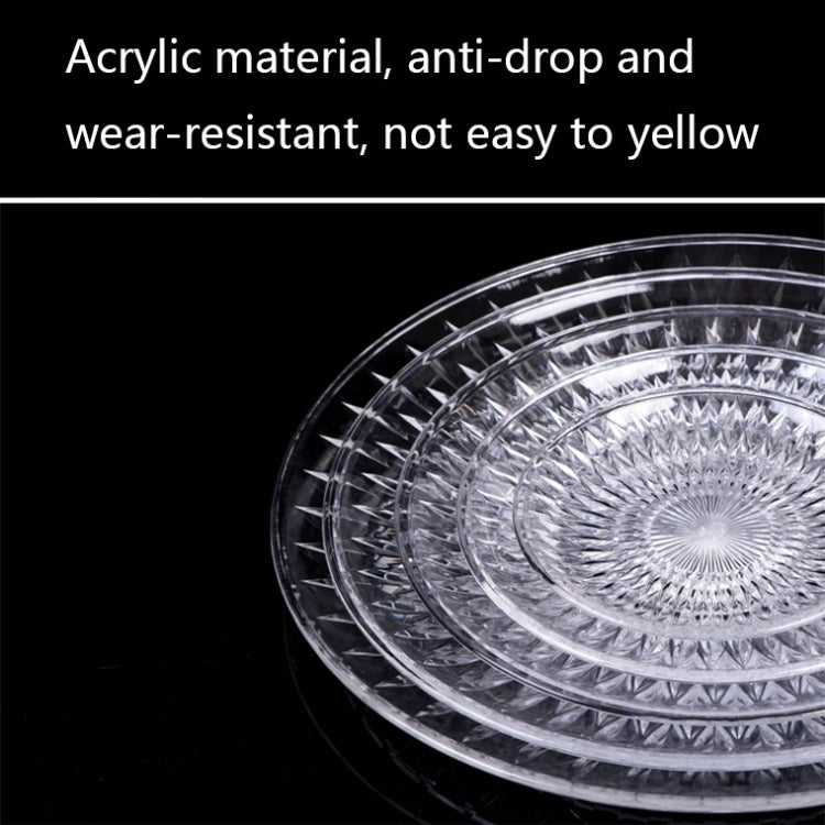 Acrylic Round Transparent Fruit Dish, Diameter: