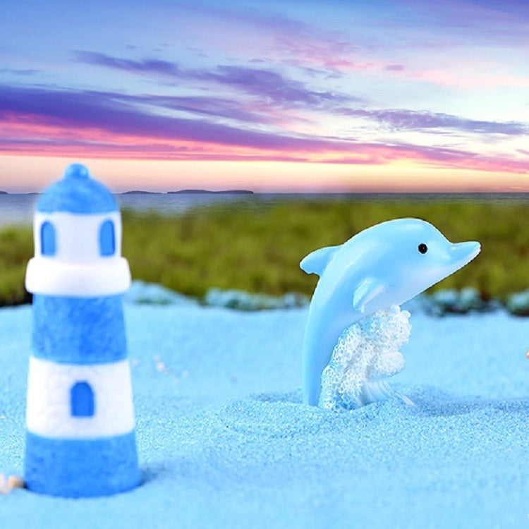 Beach Ocean Series Resin Craft Ornament Sand Carving Castle