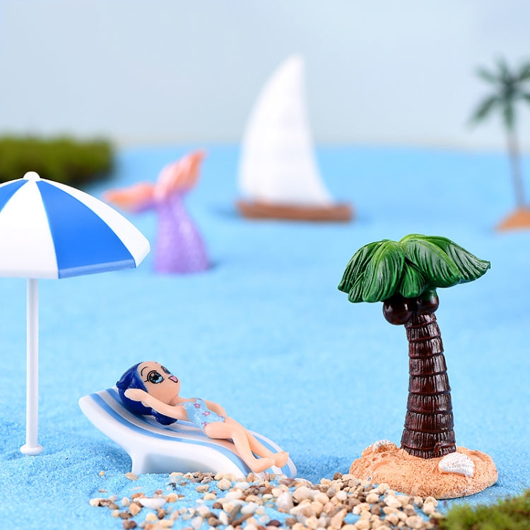 Beach Ocean Series Resin Craft Ornament Sand Carving Castle