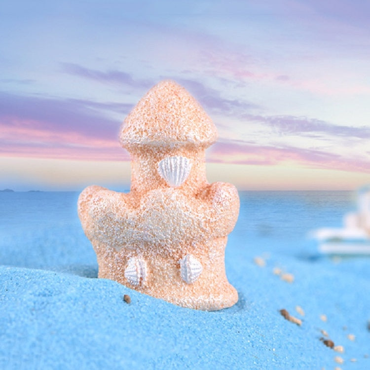 Beach Ocean Series Resin Craft Ornament Sand Carving Castle