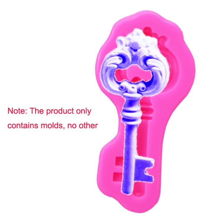 2 PCS Retro Key Fondant Cake Chocolate Silicone Mold