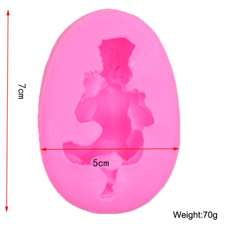 2 PCS Baby Styling Fondant Cake Chocolate Silicone Mold