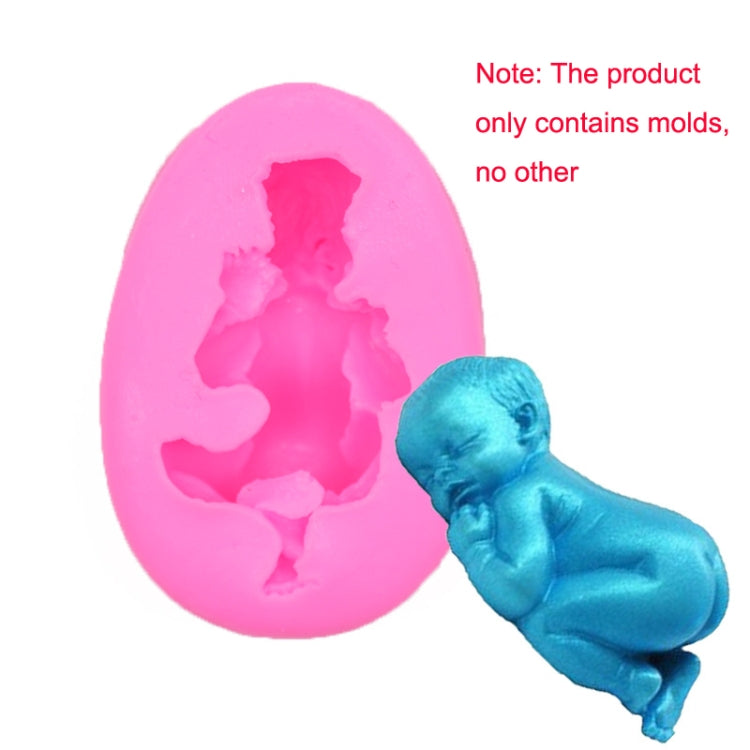 2 PCS Baby Styling Fondant Cake Chocolate Silicone Mold