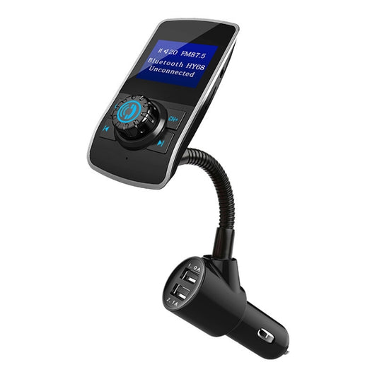 Car Bluetooth Receiver Free Call Call Display FM Transmitter Dual USB Car Charger, HY68