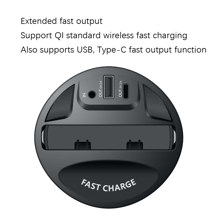 Car Cup 4 In 1 Wireless Charger Support 15W/10W/7.5W/5W Wireless Charging