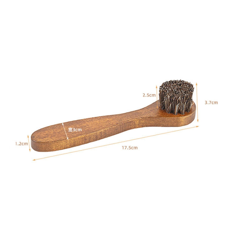 Long Handle Horse Mane Glow Surface Leather Shoes Cleaning Brush