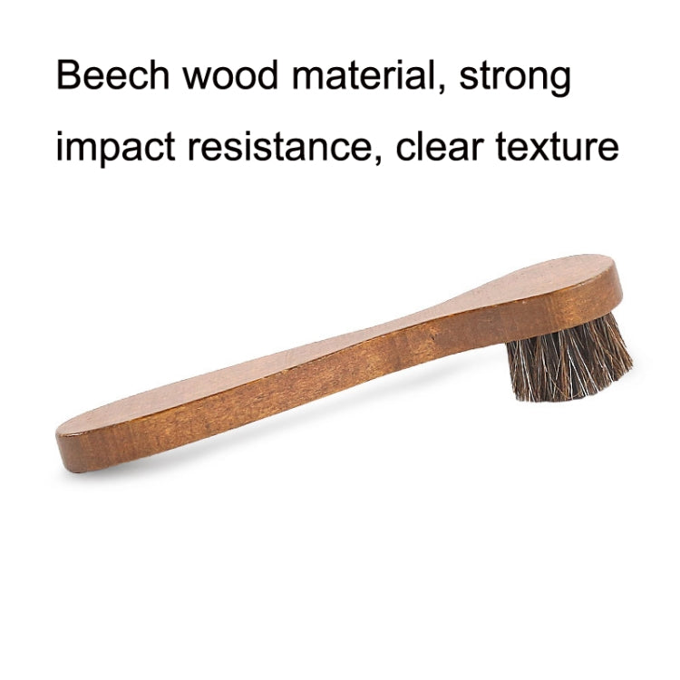 Long Handle Horse Mane Glow Surface Leather Shoes Cleaning Brush