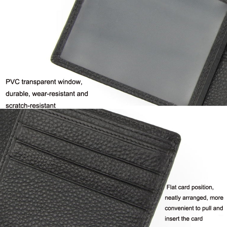 Anti-Theft Brush RFID Men Wallet Short Strap Button Multi-Card Layer Men Wallet