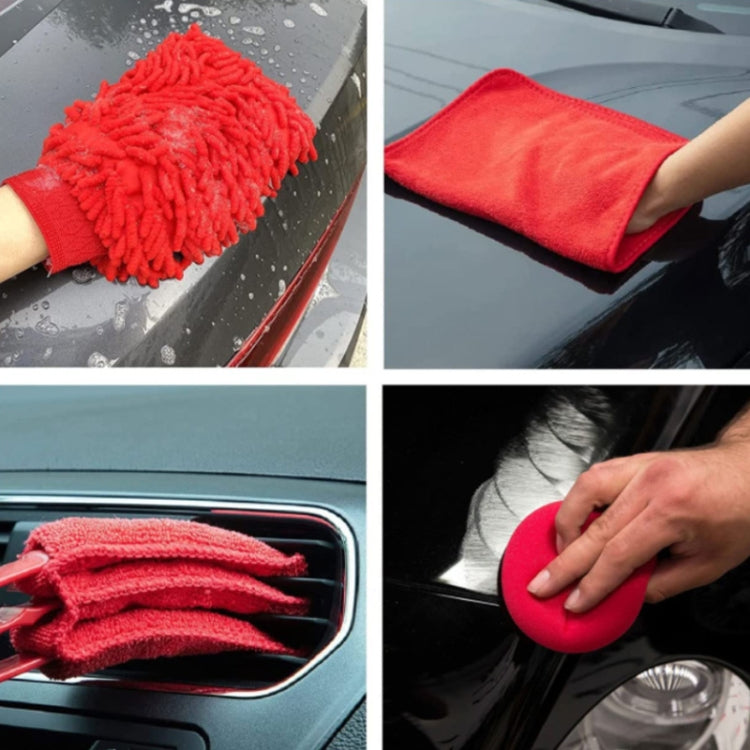 16 PCS / Set Car Washing Tool Brush Drill Cleaning Brush Tire Cleaning Floor Brush