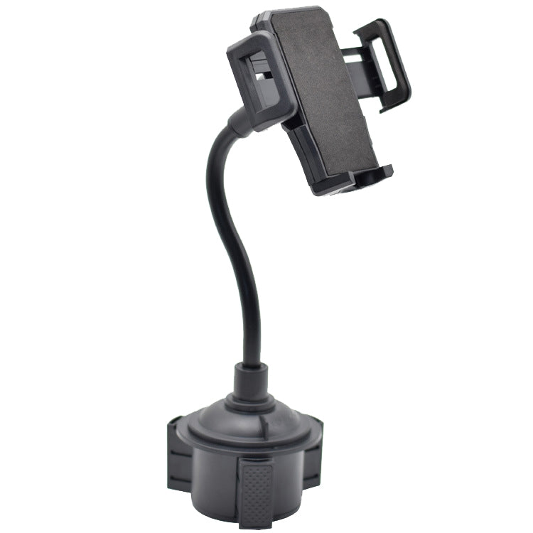 Universal Car Cup Holder with Adjustable Hose & 360° Phone Mount