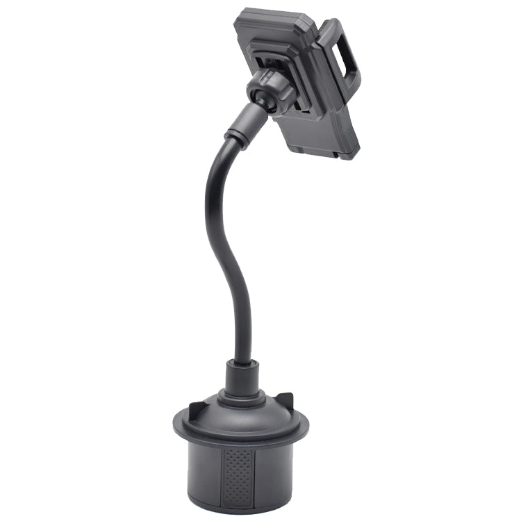 Universal Car Cup Holder with Adjustable Hose & 360° Phone Mount