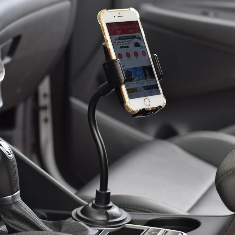 Universal 2-in-1 Air Inlet Cup Holder with Long Hose for Mobile Phones