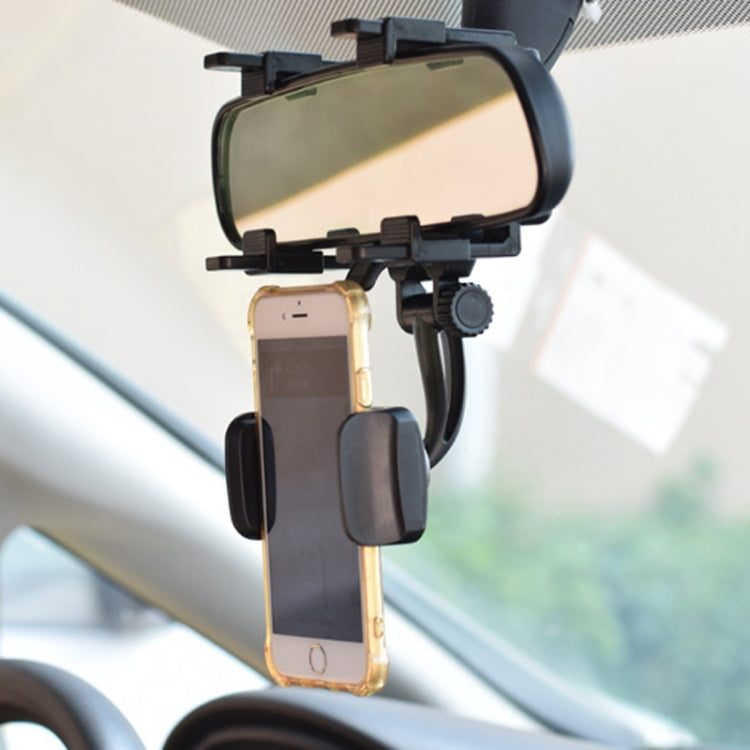 Universal Car Rearview Mirror Mobile Phone Holder with 360° Rotation