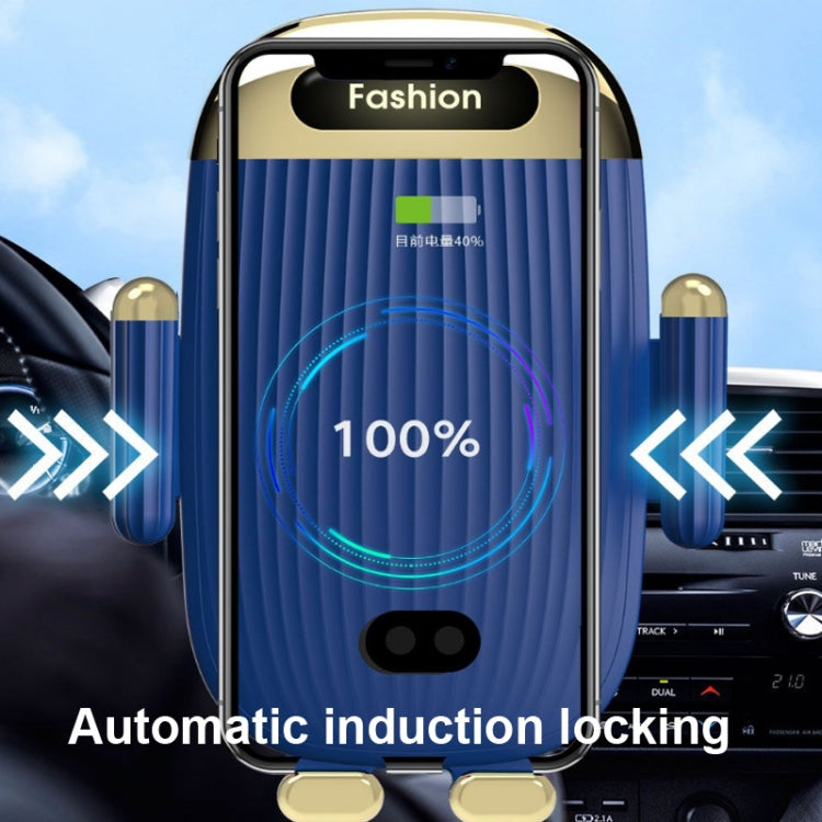 Smart 15W Wireless Car Charger & Phone Holder with Auto Lock