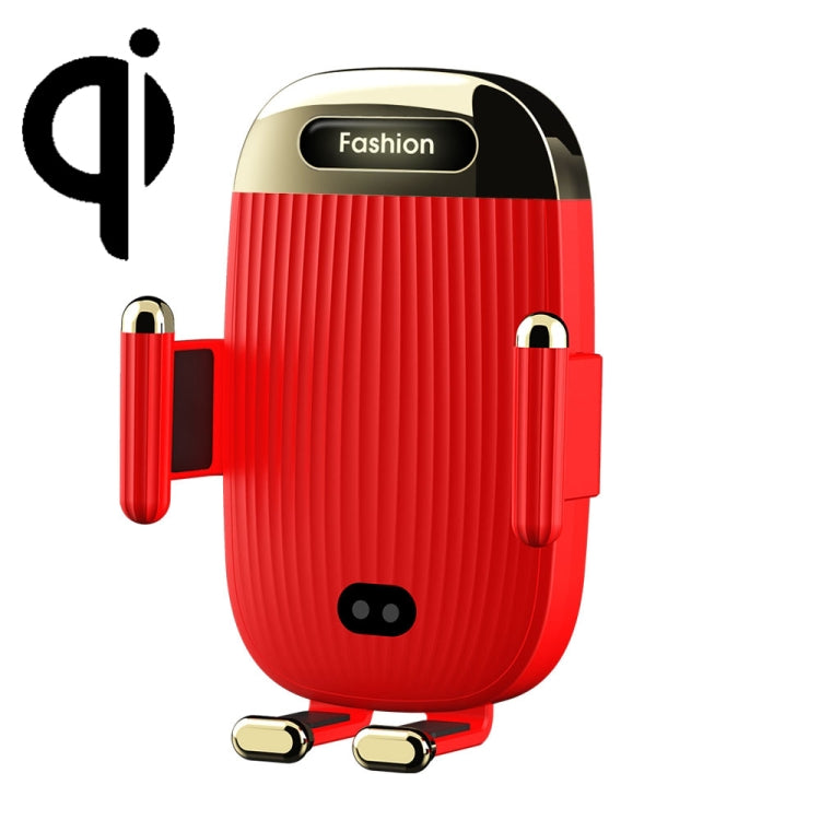 Smart 15W Wireless Car Charger & Phone Holder with Auto Lock