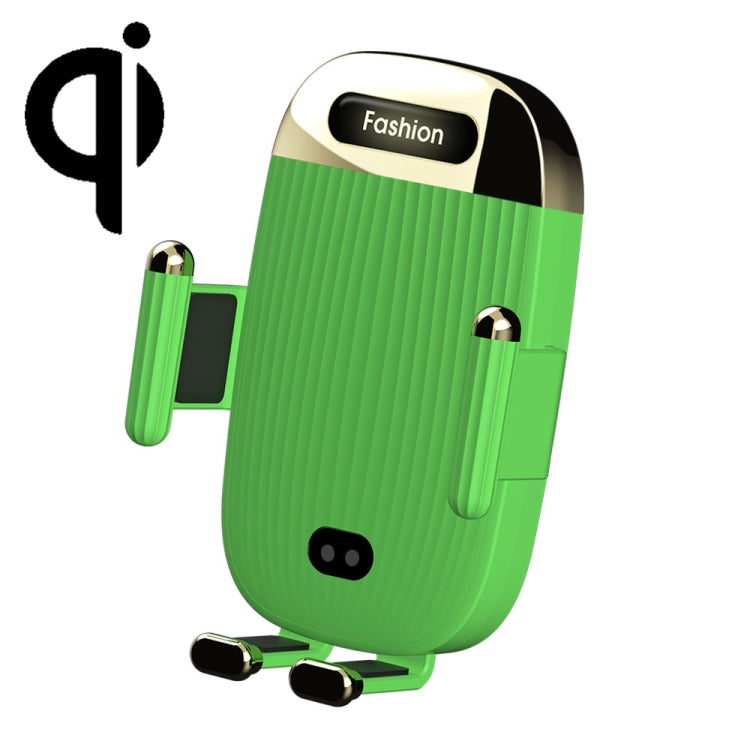 Smart 15W Wireless Car Charger & Phone Holder with Auto Lock