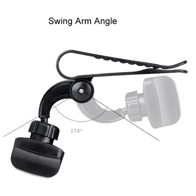 Versatile Car Sun Visor Mobile Phone Mount with 360° Rotation