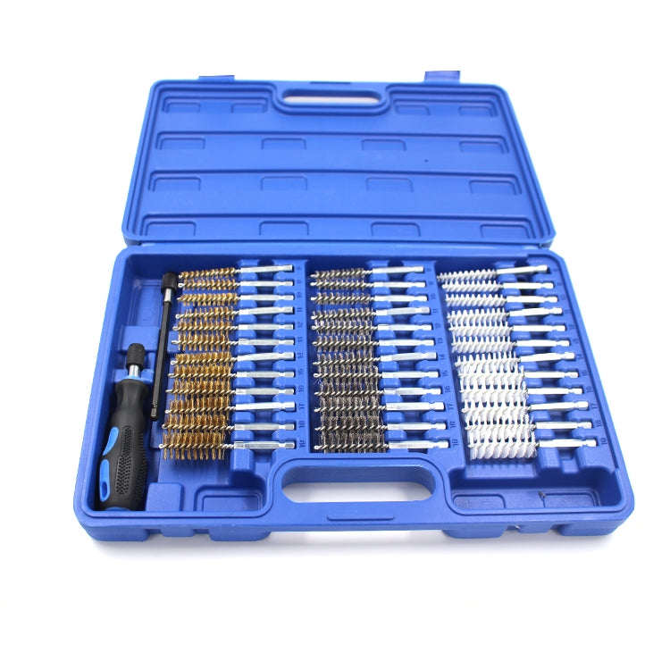 Stainless Steel Wire Pipe Brush Nylon Copper Wire Hex Rod Tool Cleaning Brush