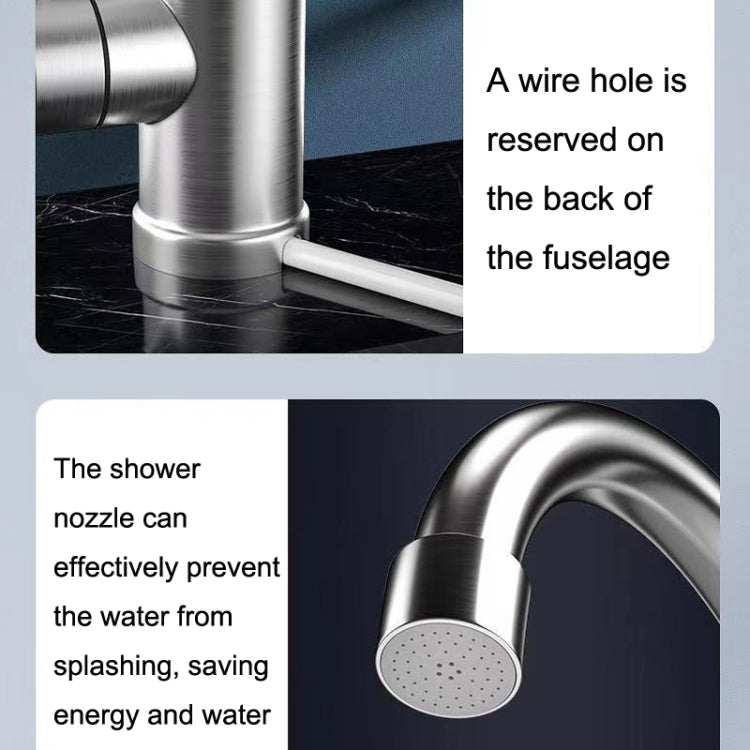 Household Kitchen Electric Hot Water Fauce EU Plug, Style: