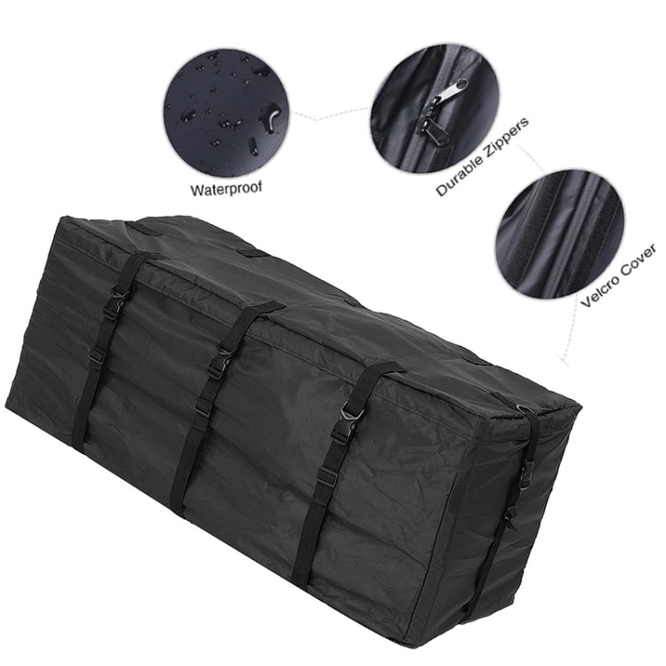 600D Waterproof Cloth Double Zipper 8 Buckle Roof Bag Luggage Bag,Style:, Only Roof Bag, Roof Bag+Non-slip Mat