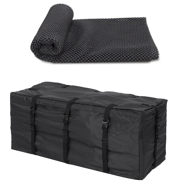600D Waterproof Cloth Double Zipper 8 Buckle Roof Bag Luggage Bag,Style:, Only Roof Bag, Roof Bag+Non-slip Mat