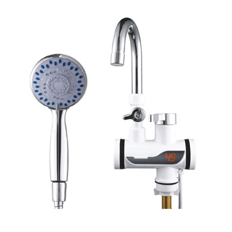 Kitchen Hot and Cold Dual-use Instant Faucets EU Plug, Style: