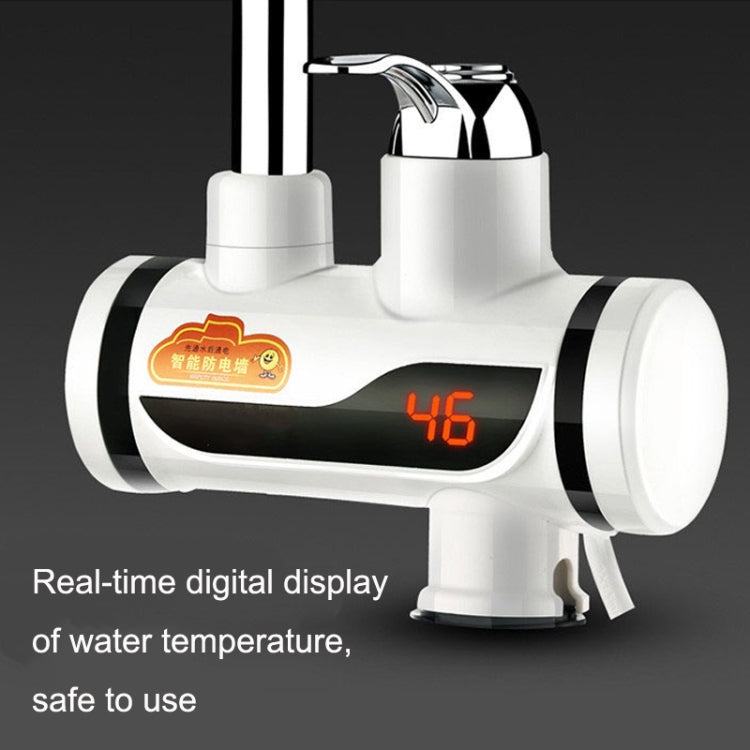 Kitchen Hot and Cold Dual-use Instant Faucets EU Plug, Style: