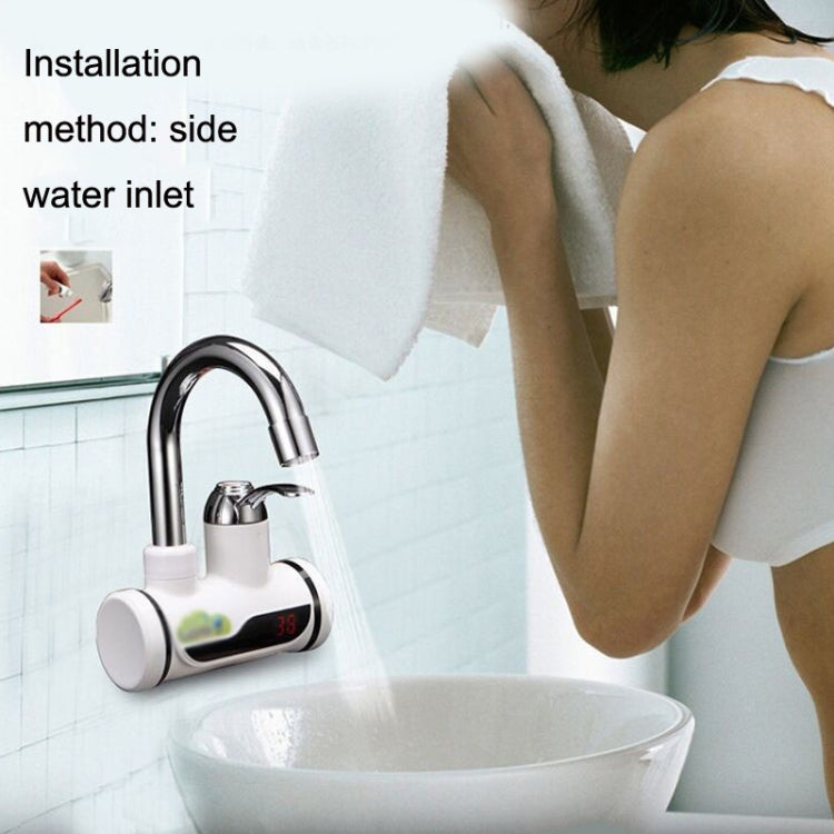 Kitchen Hot and Cold Dual-use Instant Faucets EU Plug, Style: