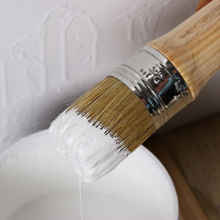 Round Head Long Handle Paintbrush Bristle Wood Handle Brush