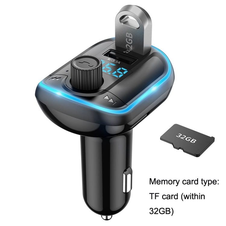 T829S Car Bluetooth Hands-free MP3 Blue Ambient Light, T829S