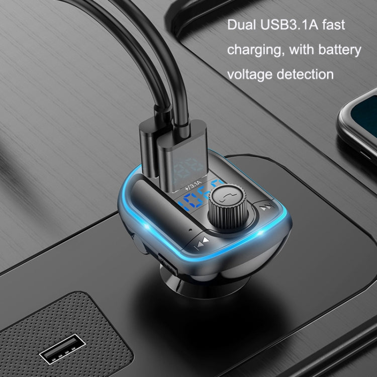 T829S Car Bluetooth Hands-free MP3 Blue Ambient Light, T829S